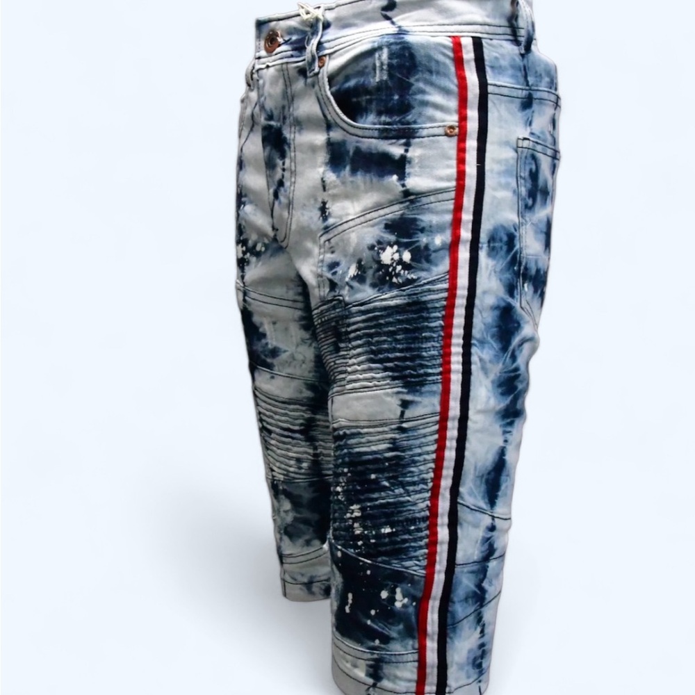 MEN’S RED STRIPE MOTO SHORT-LIGHT ACID